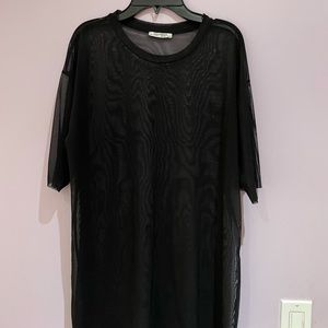 Zara sheer see through top only worn once in perfect condition and shape!